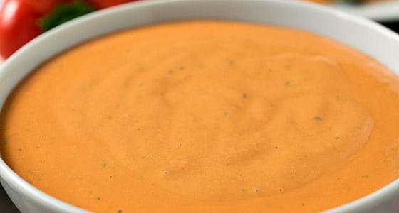 Roasted Red Pepper Dipping Sauce - A Family Feast