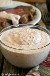 Creamy Horseradish Sauce - A Family Feast