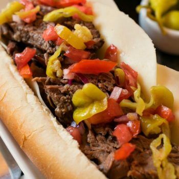 Slow Cooker Italian Beef Subs - A Family Feast
