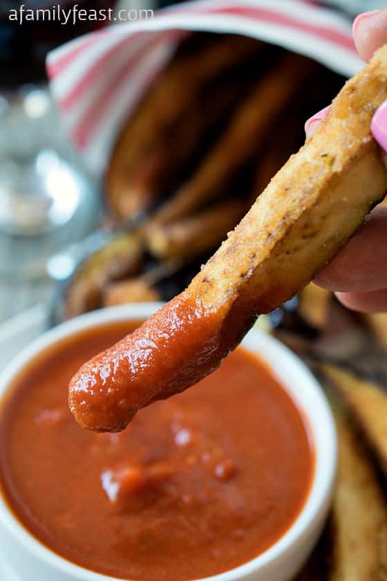 Eggplant Fries with Marinara Sauce - A delicious twist on a classic recipe.