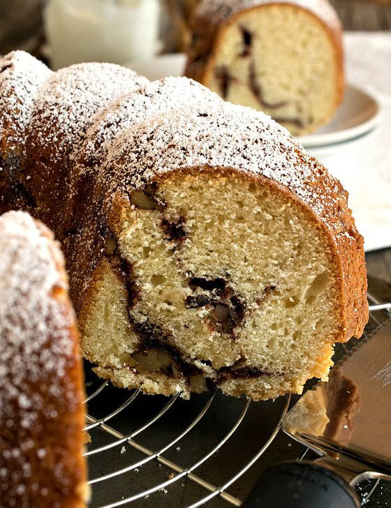 Sour Cream Streusel Coffeecake - A Family Feast