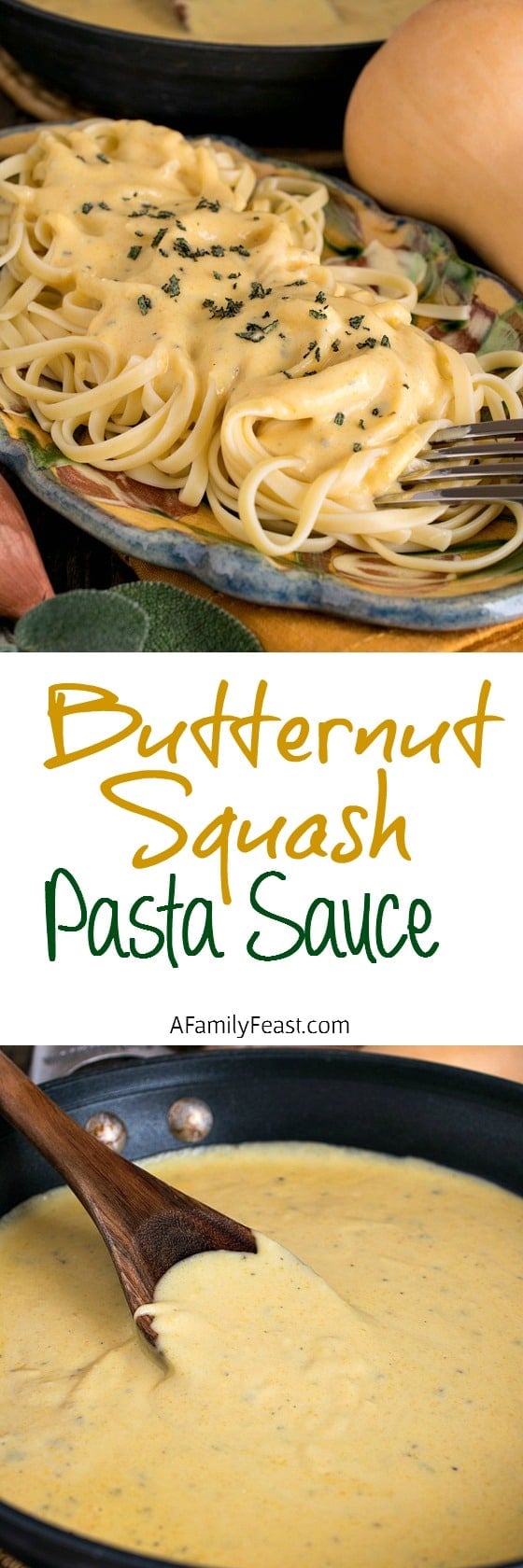 Butternut Squash Pasta Sauce - A Family Feast