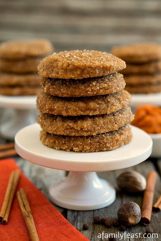 Pumpkin Spice Sugar Cookies - A Family Feast