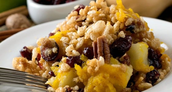 Baked Winter Squash and Apple Casserole with Crispy Topping - A Family Feast