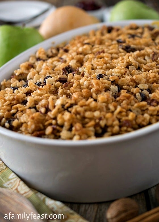 Baked Winter Squash and Apple Casserole with Crispy Topping - Kids and adults will both love this delicious side dish!