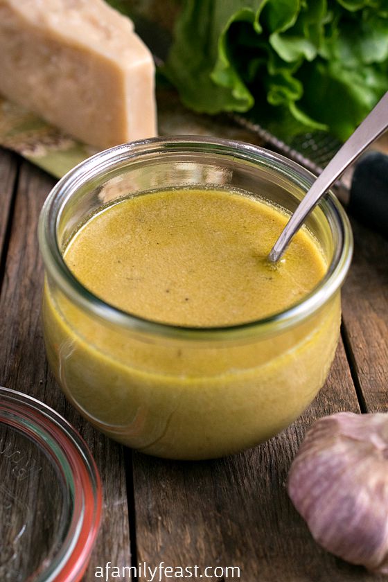 Egg-Free Caesar Dressing - A creamy, flavorful egg-free Caesar Dressing. Makes a fantastic marinade as well!