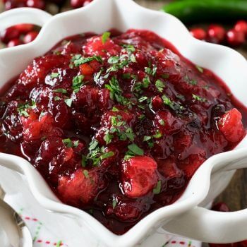 Fiesta Style Cranberry Sauce - A Family Feast