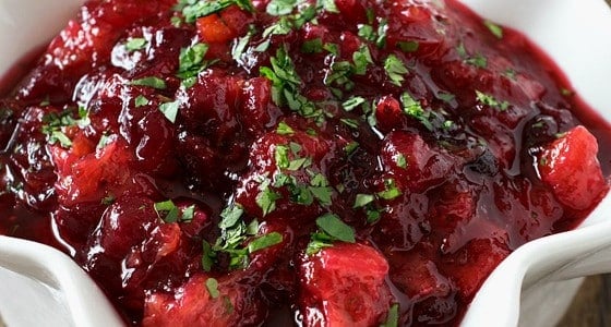 Fiesta Style Cranberry Sauce - A Family Feast
