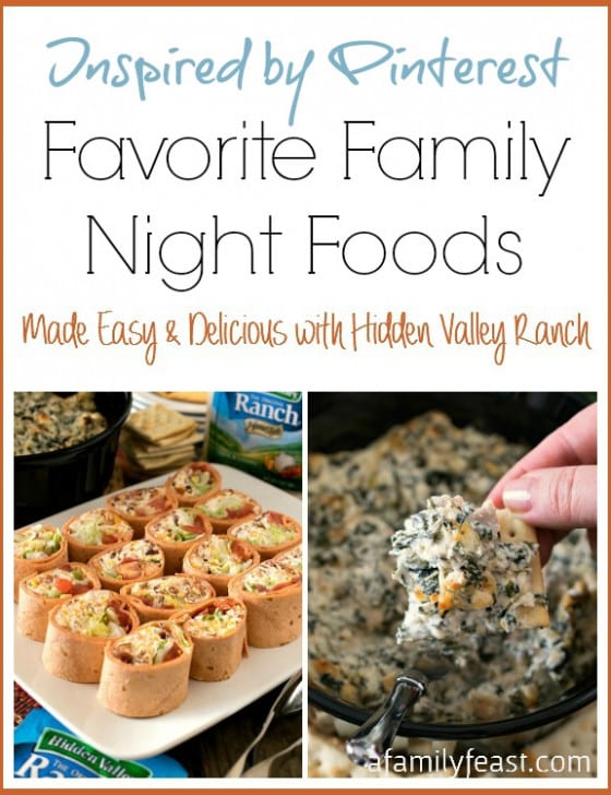 BLT Ranch Rollups & Baked Spinach and Chicken Dip (Favorite Family Night Foods) - A Family Feast