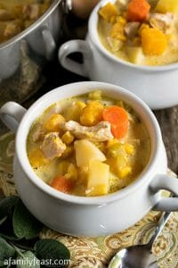 Butternut Squash and Chicken Chowder - A Family Feast