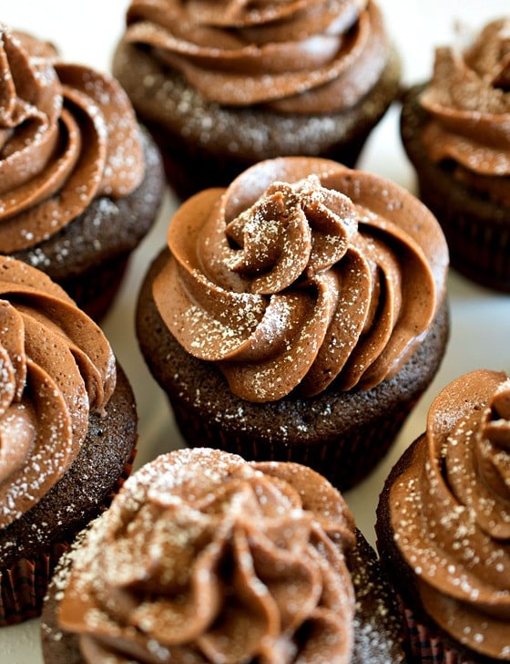 Chocolate Peanut Butter Cupcakes - A Family Feast