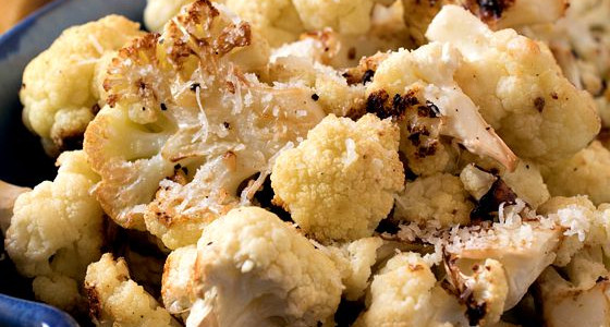 Oven Roasted Parmesan Cauliflower - A Family Feast