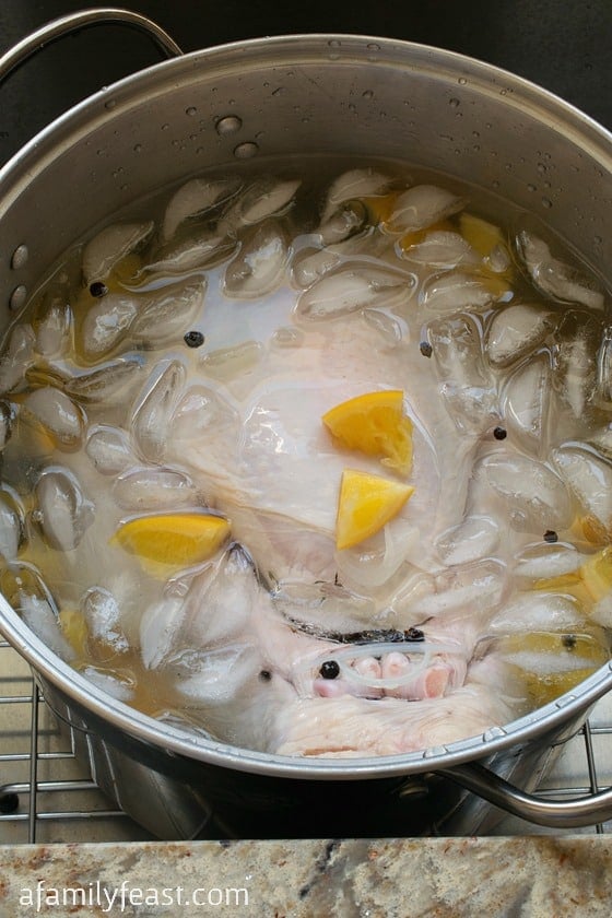 Turkey Brine Recipe - Brining is the best way to add flavor to your Thanksgiving turkey and to ensure that it stays juicy and delicious! See our easy recipe here.