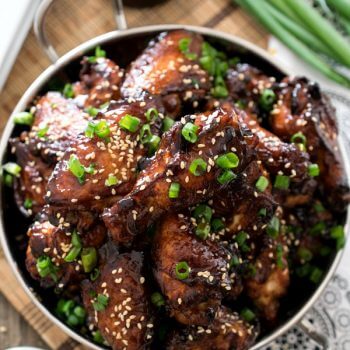 Korean Barbecue Chicken Wings - A Family Feast