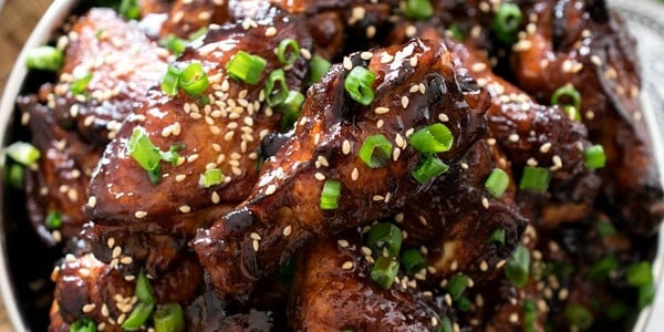 Korean Barbecue Chicken Wings - A Family Feast