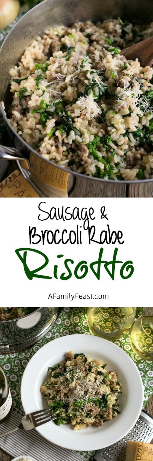 Sausage and Broccoli Rabe Risotto A Family Feast®