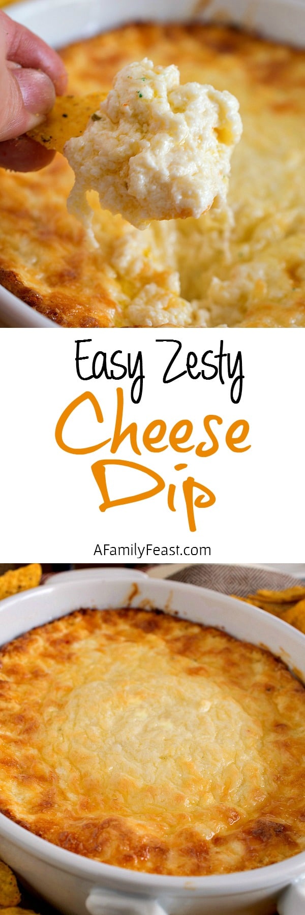 This Easy Zesty Cheese Dip is perfect for any game day or holiday party. The ultimate appetizer!