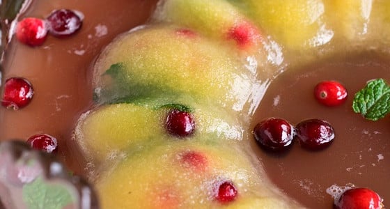 Festive Pineapple Cranberry Punch - A Family Feast