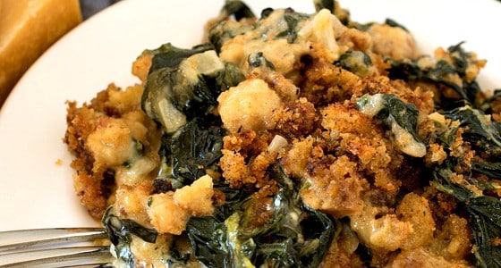 Spinach and Kale Gratin - A Family Feast