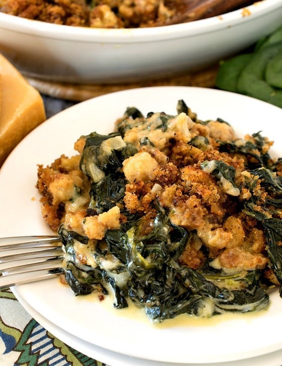 Spinach and Kale Gratin - A Family Feast