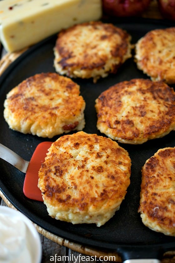 Pepper Jack Potato Pancakes - A Family Feast