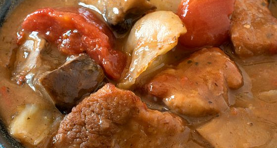 Veal and Portobello Mushroom Stew - A Family Feast