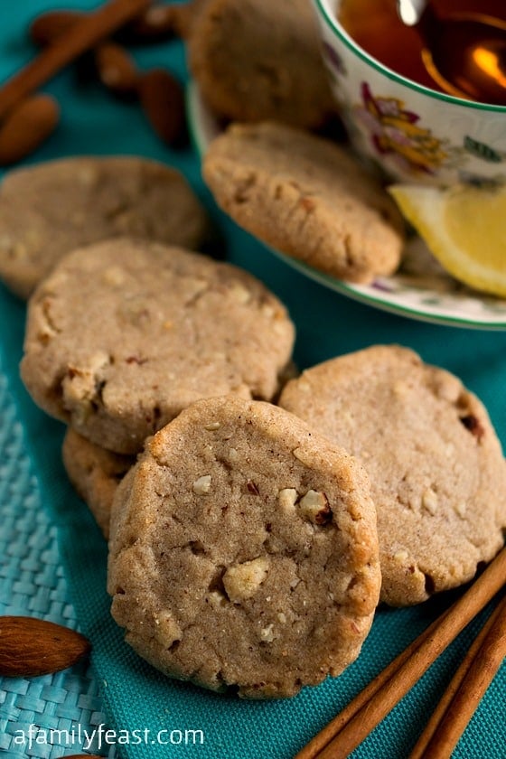 Lemon Almond Tea Cookies - A vintage cookie recipe from 1897. Perfect with tea or a glass of milk!