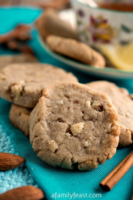 Lemon Almond Tea Cookies - A vintage cookie recipe from 1897. Perfect with tea or a glass of milk!