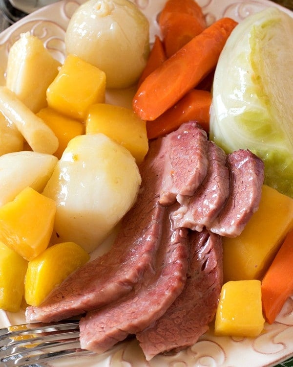 New England Boiled Dinner (Corned Beef and Cabbage) - A Family Feast