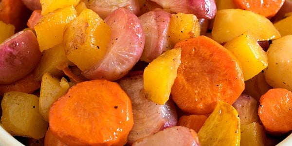 Roasted Radishes and Root Vegetables - A Family Feast