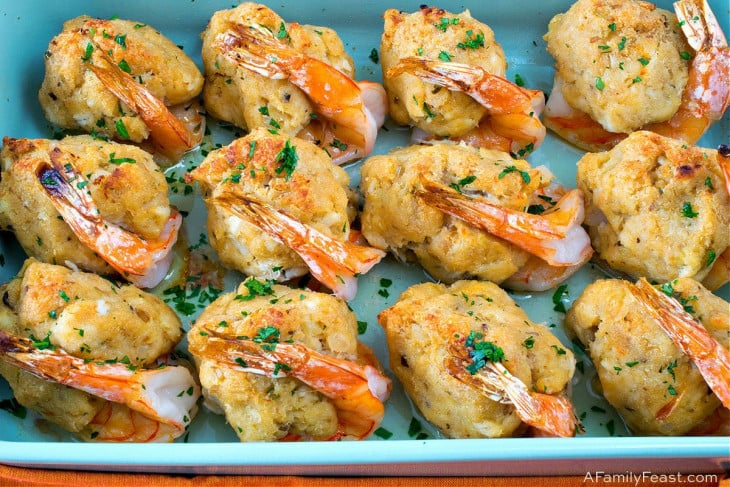 Baked Stuffed Shrimp - A Family Feast®