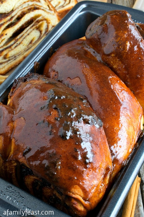 Cinnamon Raisin Swirl Babka - It's actually easy to make this incredible babka! Process photos included in recipe.