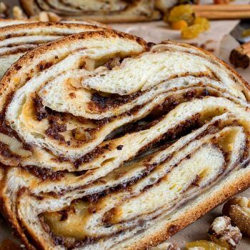 Cinnamon Raisin Swirl Babka - A Family Feast