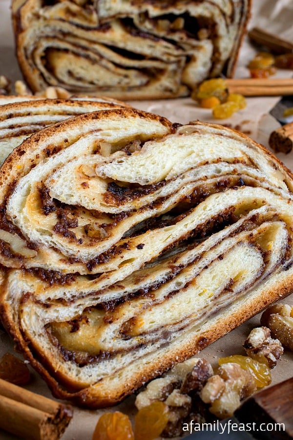 Cinnamon Raisin Swirl Babka - It's actually easy to make this incredible babka! Process photos included in recipe.