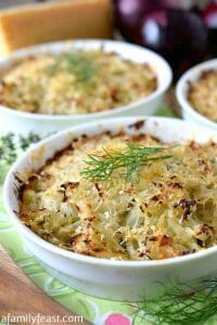 Roasted Fennel and Onion Gratinati - A Family Feast