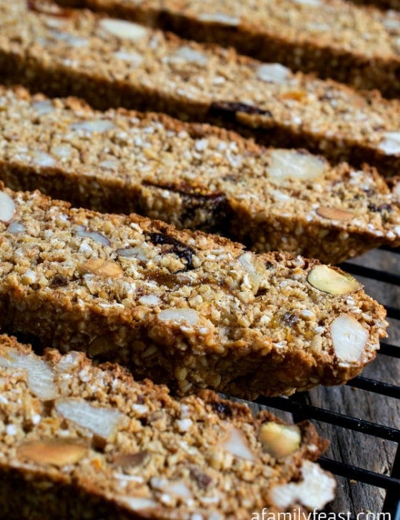 Steel Cut Oats Breakfast Biscotti - A Family Feast