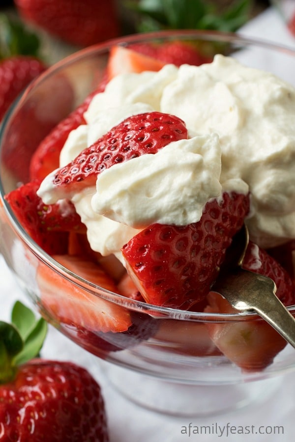 Strawberries Romanoff - A Family Feast