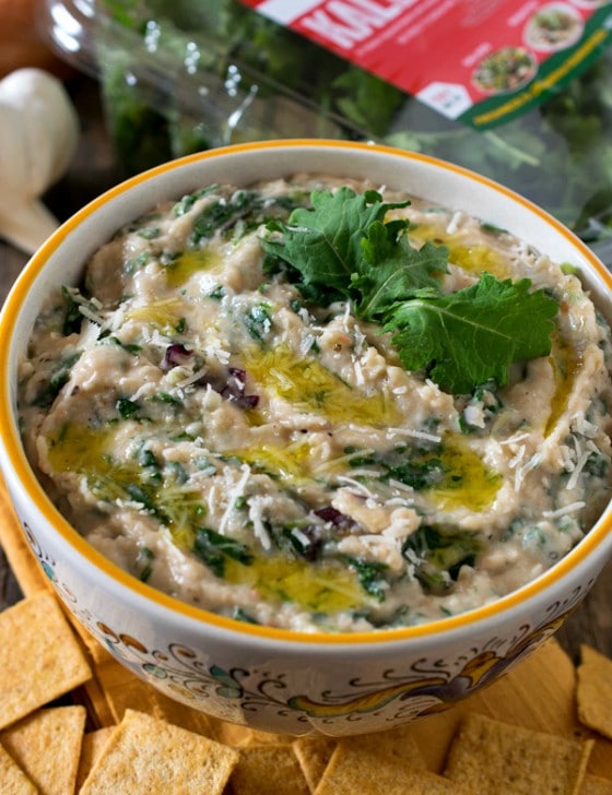 White Bean and Kale Dip - A Family Feast
