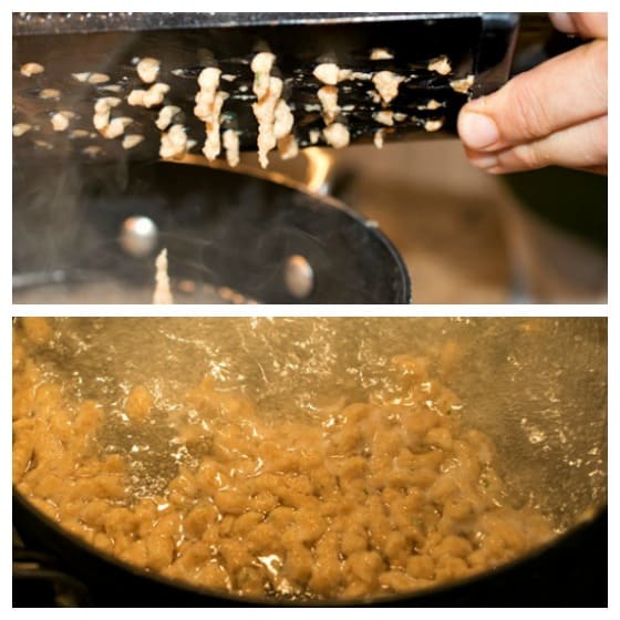 Whole Wheat Spaetzle with Butternut Squash - A wonderful, savory meatless meal!