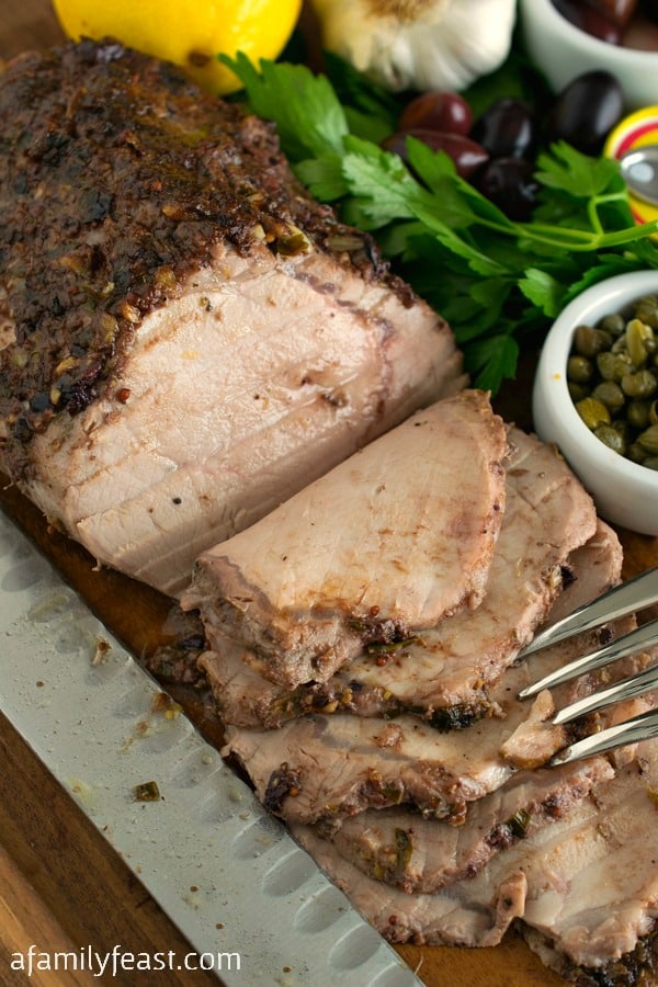 Anchovy-Crusted Pork Loin - A simple, savory rub transforms a pork loin into something truly memorable!