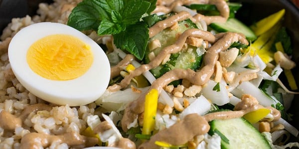 Crunchy Vegetable Rice Noodle Salad - Familystyle Food
