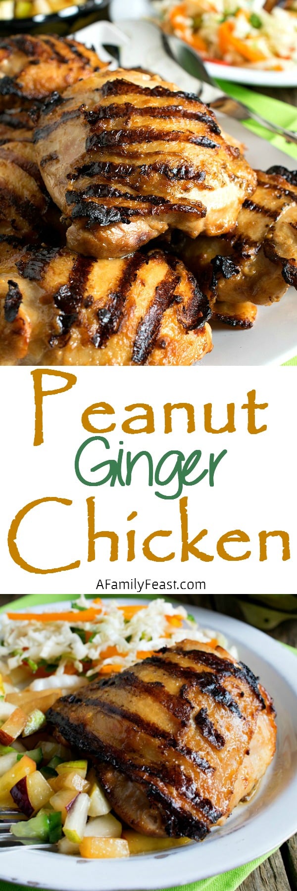 Peanut Ginger Chicken - A Family Feast