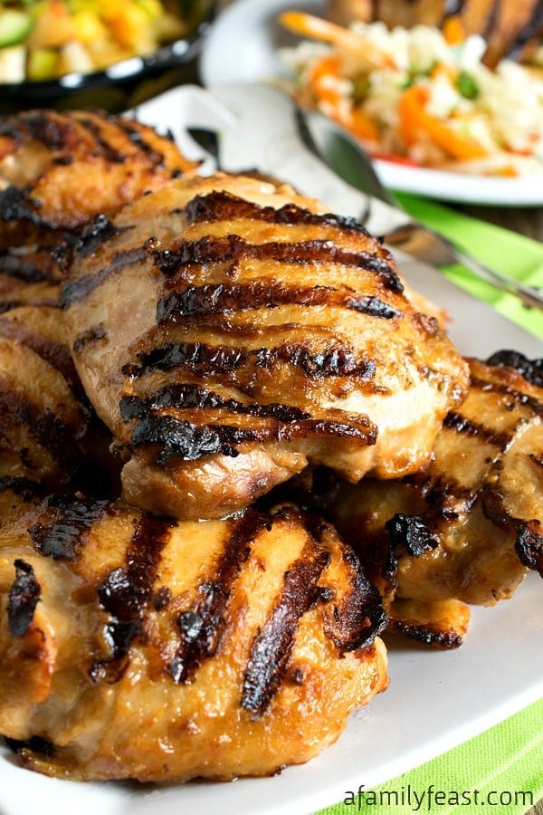 Peanut Ginger Chicken - A delicious change to the same 'ol grilled chicken!