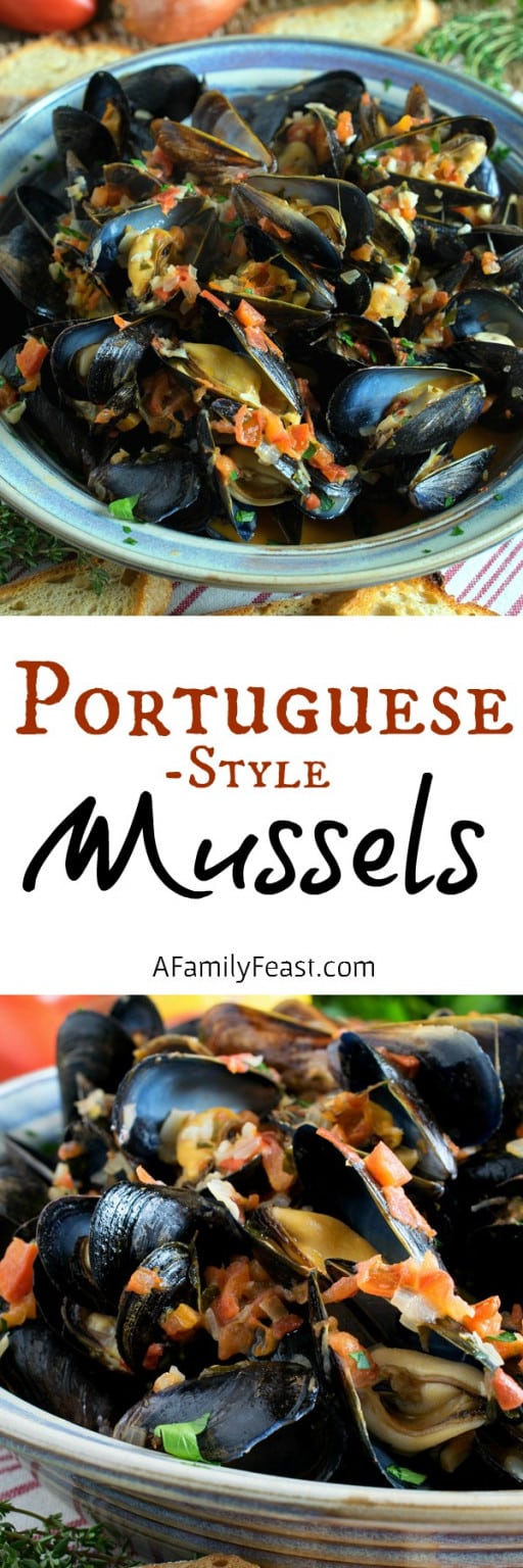 PortugueseStyle Mussels in Garlic Cream Sauce A Family Feast®