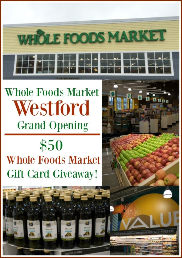Westford Whole Foods Market Grand Opening & $50 Whole Foods Market Gift Card Giveaway - A Family Feast