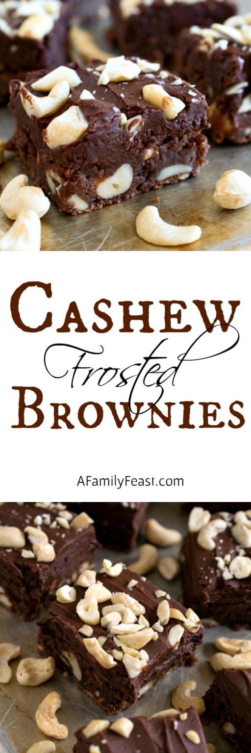 Cashew Frosted Brownies A Family Feast®