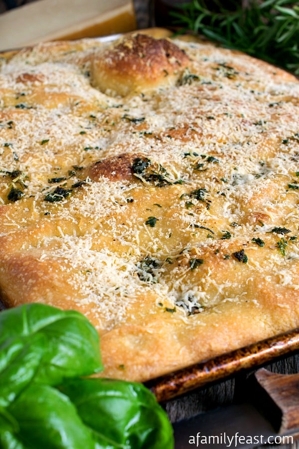 Focaccia - An easy to make homemade Italian bread. This bread is perfection!