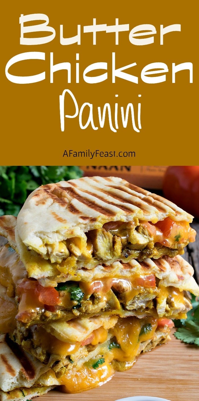 Butter Chicken Panini - This classic Indian dish reimagined as a delicious panini!
