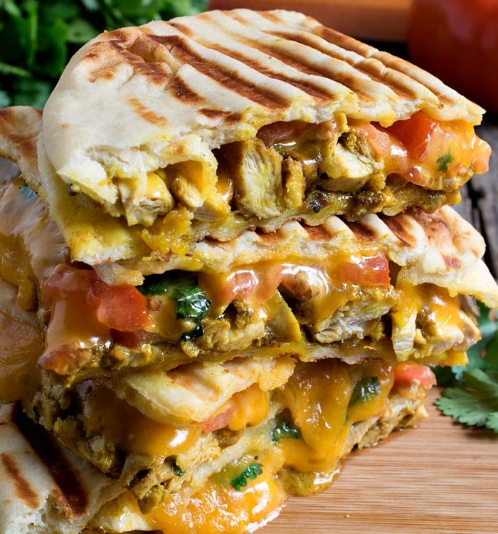 Butter Chicken Panini - A Family Feast