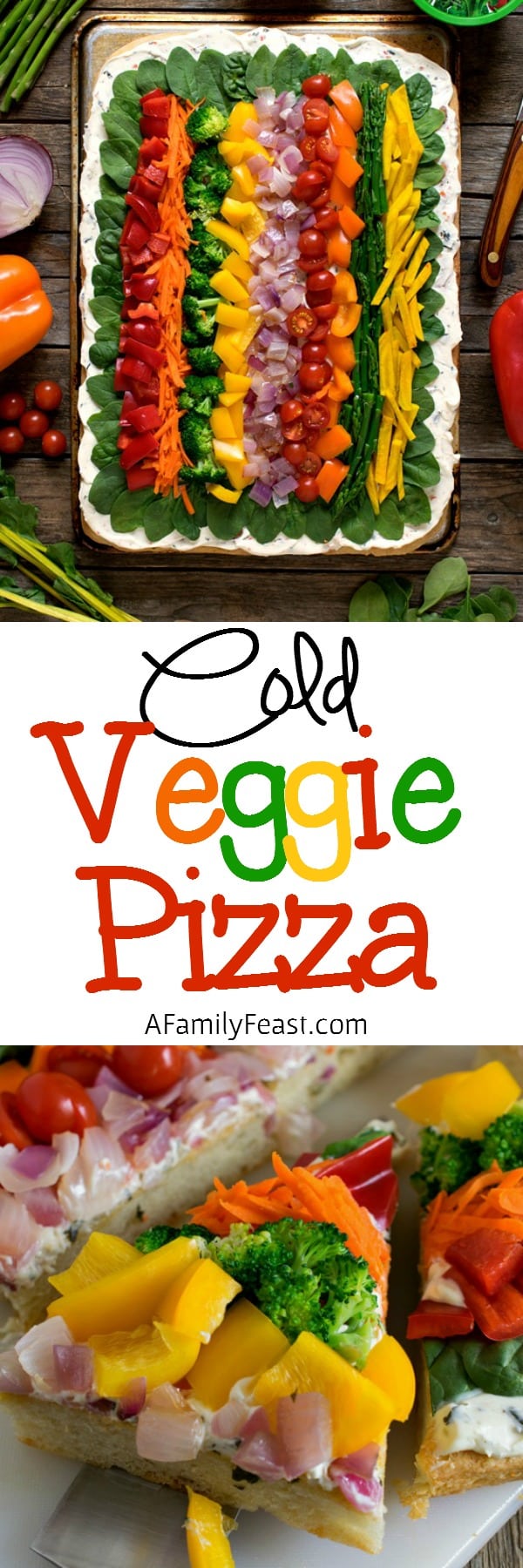 Cold Veggie Pizza - A Family Feast